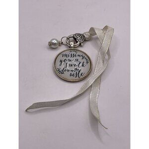 Missing You As I Walk Down The Aisle Wedding Memorial Charm Pendant